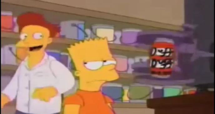 Bart Simpson zijn 1 april grap